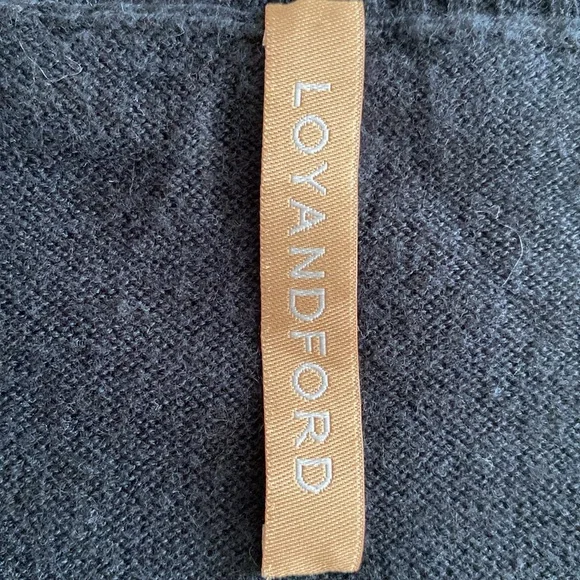 Loy and Ford Cashmere Silk button front sleeveless sweater vest beaded sequin 10 - Picture 4 of 12